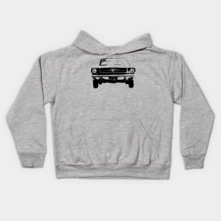 Mustang I Fastback 1964 Sketch Black Kids Hoodie